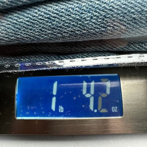 Pilcro Anthropologie Jeans Womens 27 Blue Hyphen Straight Embroidered Stretch - Picture 12 of 13